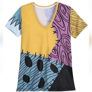 🎃 3XL • Disney • Sally Short Sleeve V-Neck Super Soft Costume T-Shirt